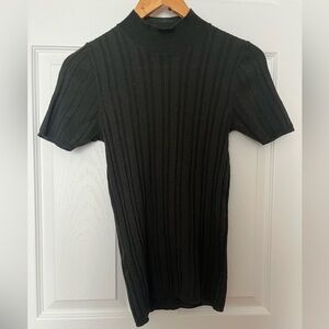 Vintage Prada Green Ribbed Wool Shirt